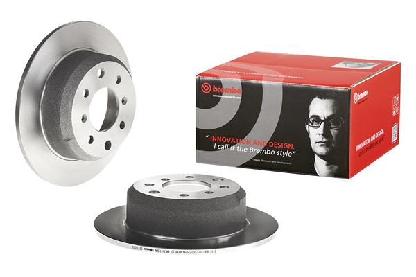 Brembo 2x Brake Discs Pair Solid Rear 08.1365.10 [PM2237012]