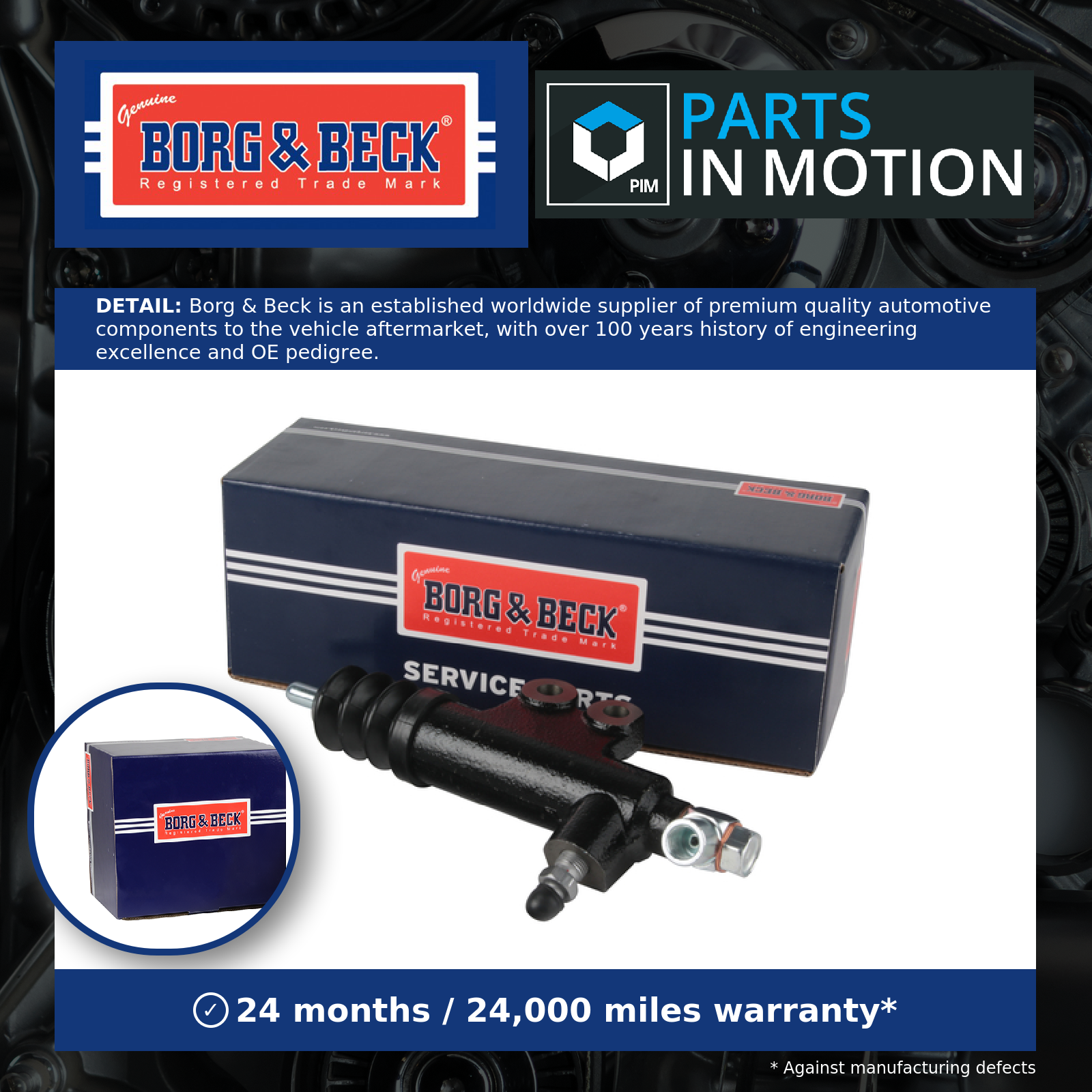 Borg & Beck Clutch Slave Cylinder BES302 [PM2168742]