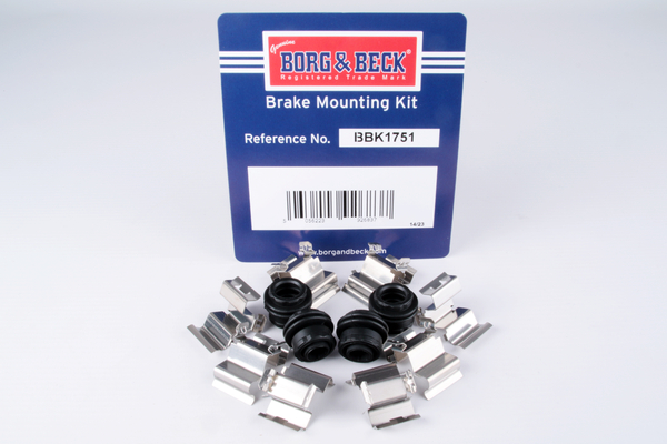 Borg & Beck Brake Pad Fitting Kit Rear BBK1751 [PM2168689]