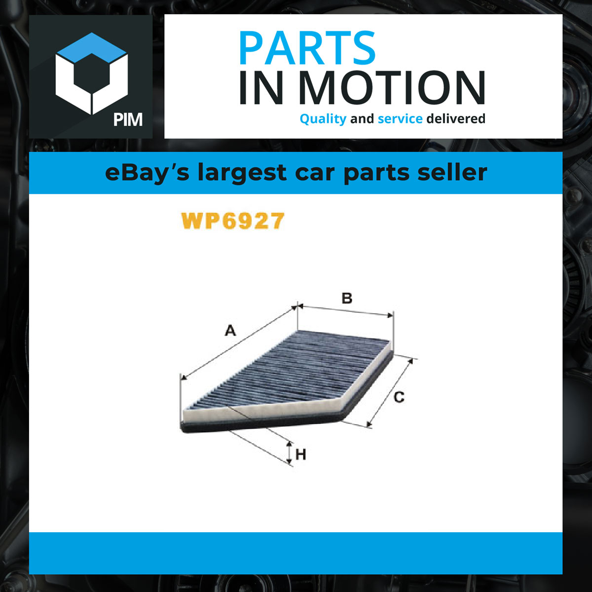 Wix Filters Pollen / Cabin Filter WP6927 [PM1892892]