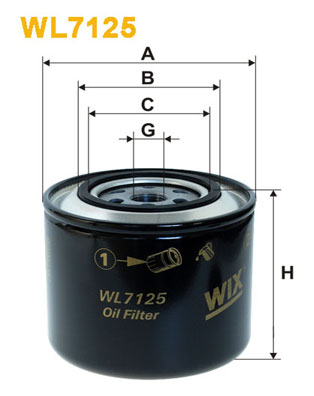 Wix Filters Oil Filter WL7125 [PM1892454]