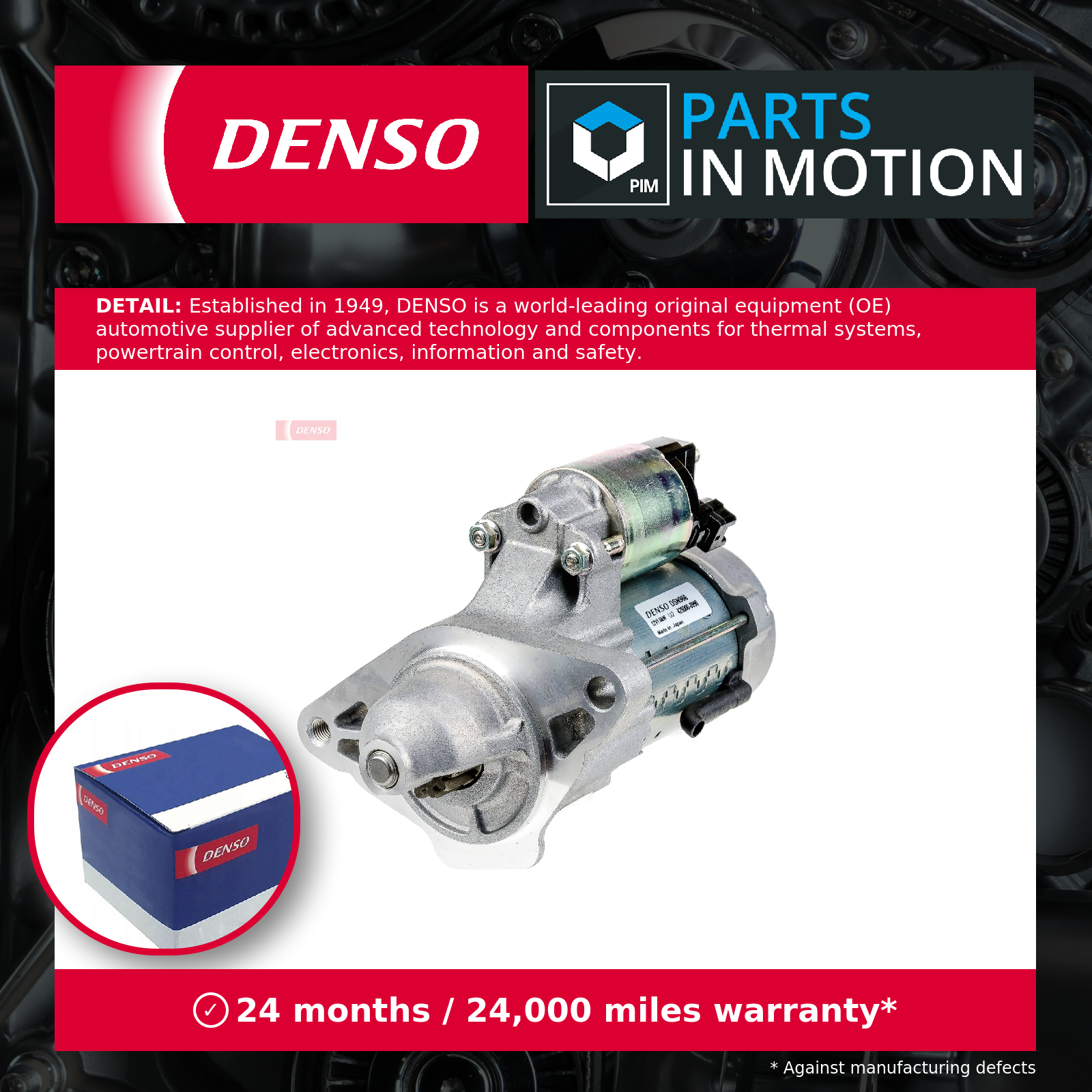 Denso Starter Motor DSN986 [PM951781]