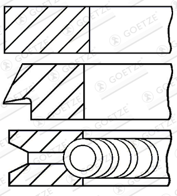 Goetze Piston Rings Kit (Single Cylinder) 08-425300-00 [PM723191]