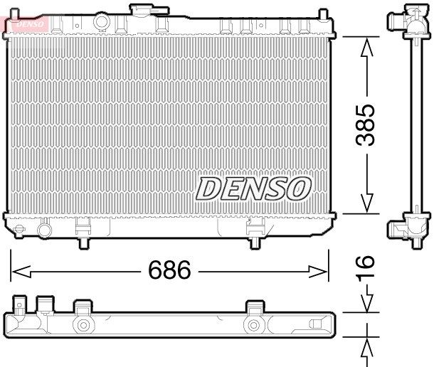 Denso DRM46034 Radiator