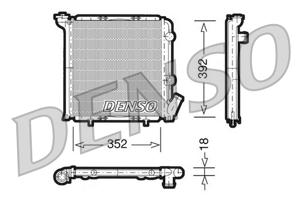 Denso Radiator DRM23071 [PM615482]