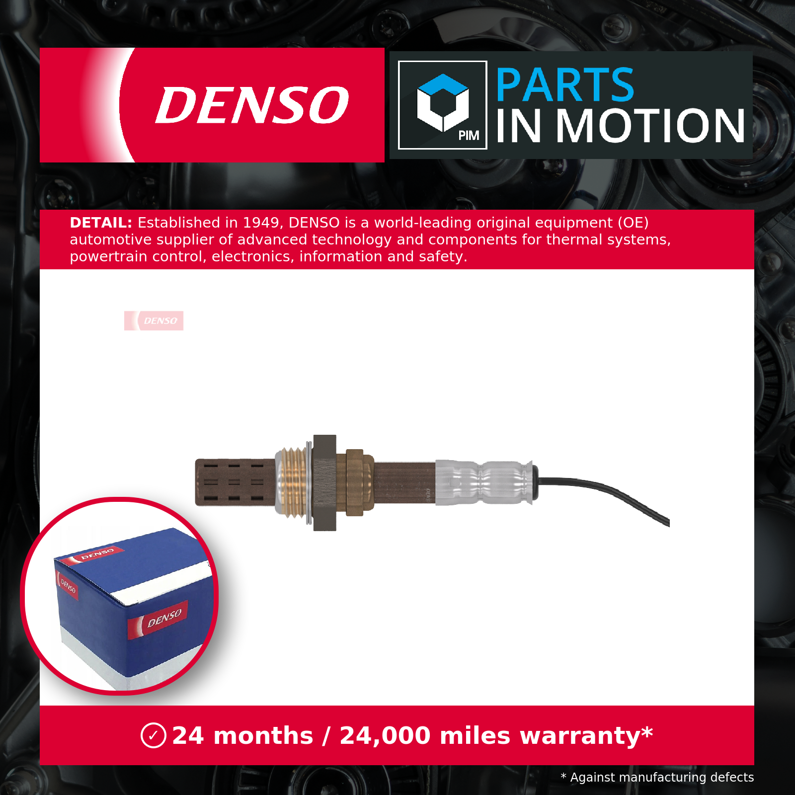 Lambda Sensor fits DAIHATSU CHARADE 1.0 1.3 1.5 1.6 87 to 00 Oxygen Denso New - Image 7