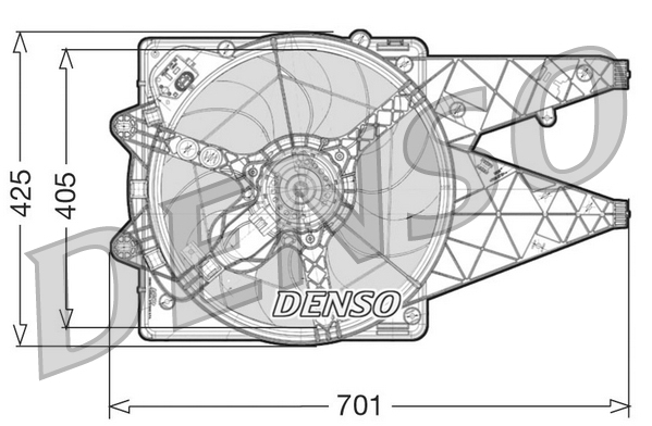 Denso DER09100 Fan, Radiator Cooling
