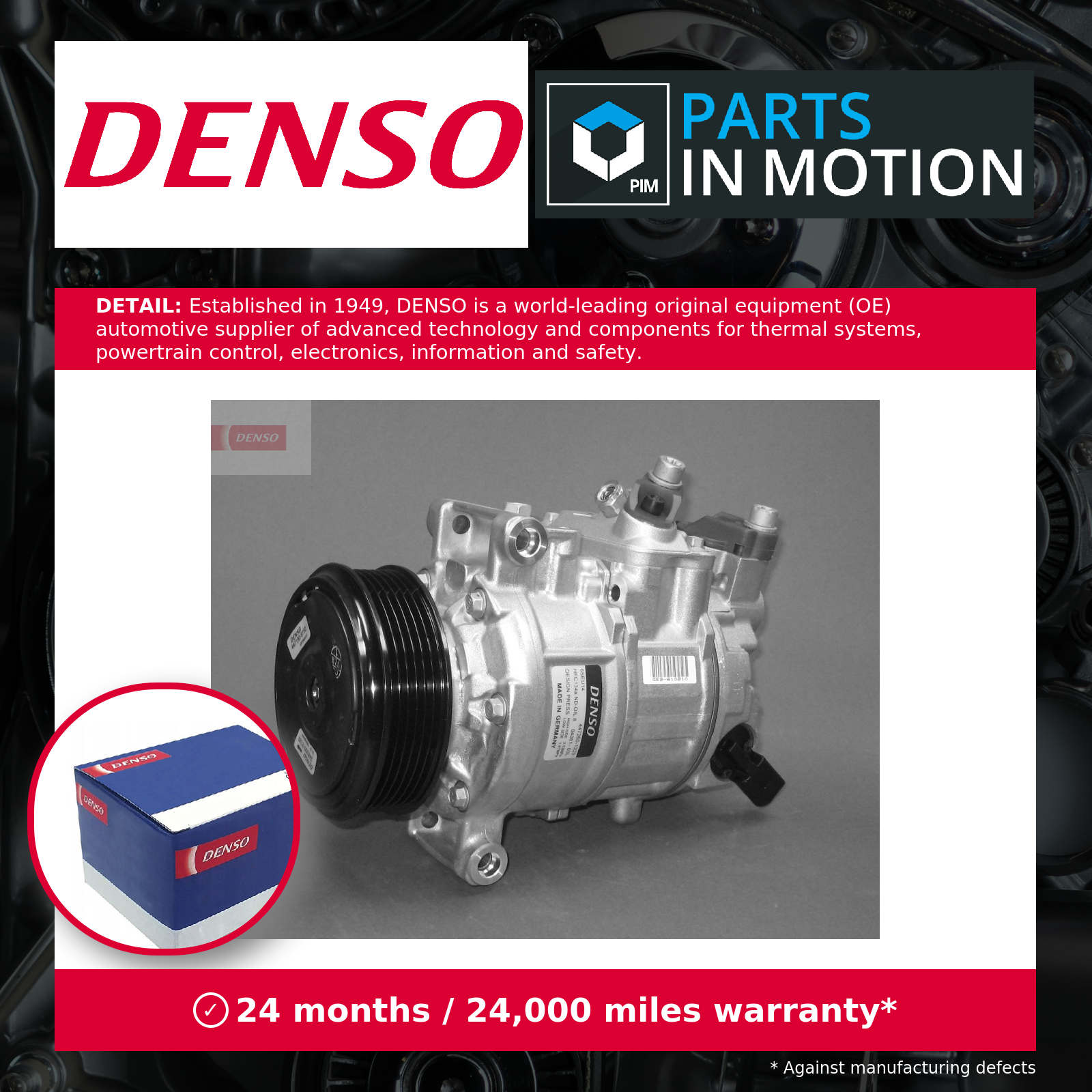 Denso Air Con Compressor DCP02052 [PM612887]