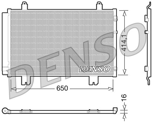 Denso DCN51009 Condenser Air Con Conditioning Radiator