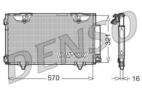Denso DCN50010 Air Con Condenser