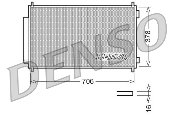 Denso DCN40002 Air Con Condenser