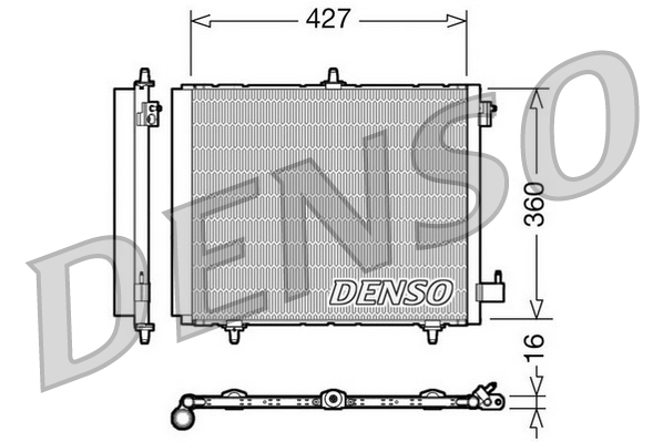 Denso Air Con Condenser DCN21009 [PM612720]