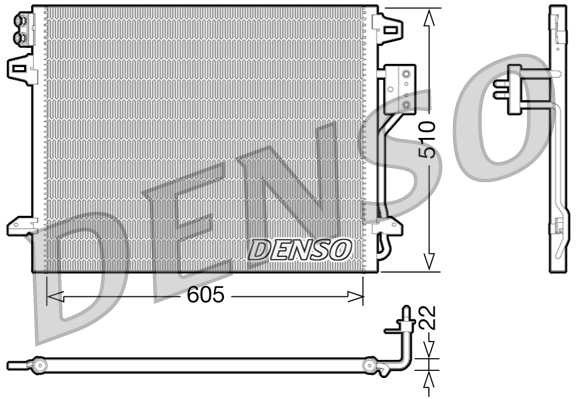 Denso Air Con Condenser DCN06006 [PM612608]
