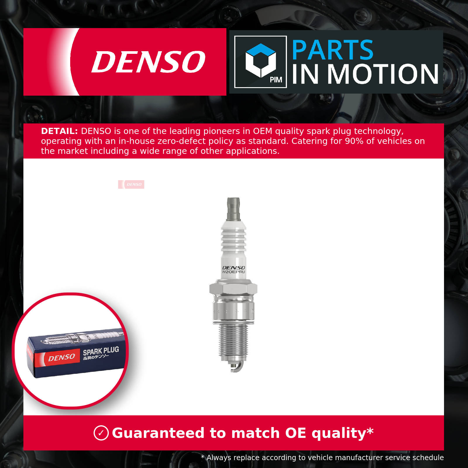 Denso Spark Plugs Set 4x W20EPR-U [PM515623]