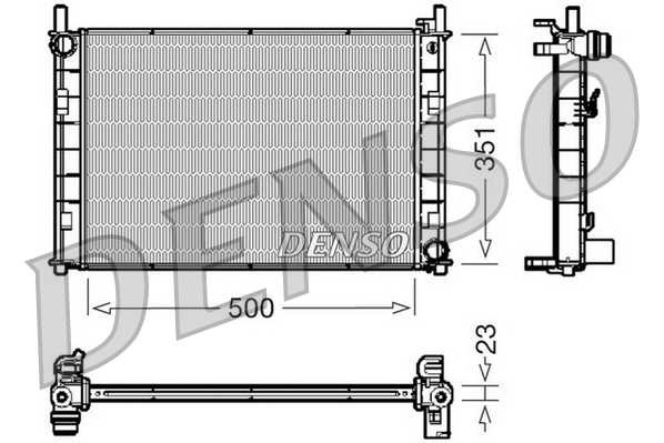 Denso DRM10045 Radiator
