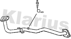Klarius Exhaust Pipe Centre DN527H [PM160803]
