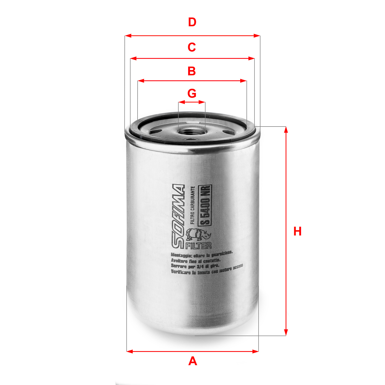 Sofima Fuel Filter S5400NR [PM381032]