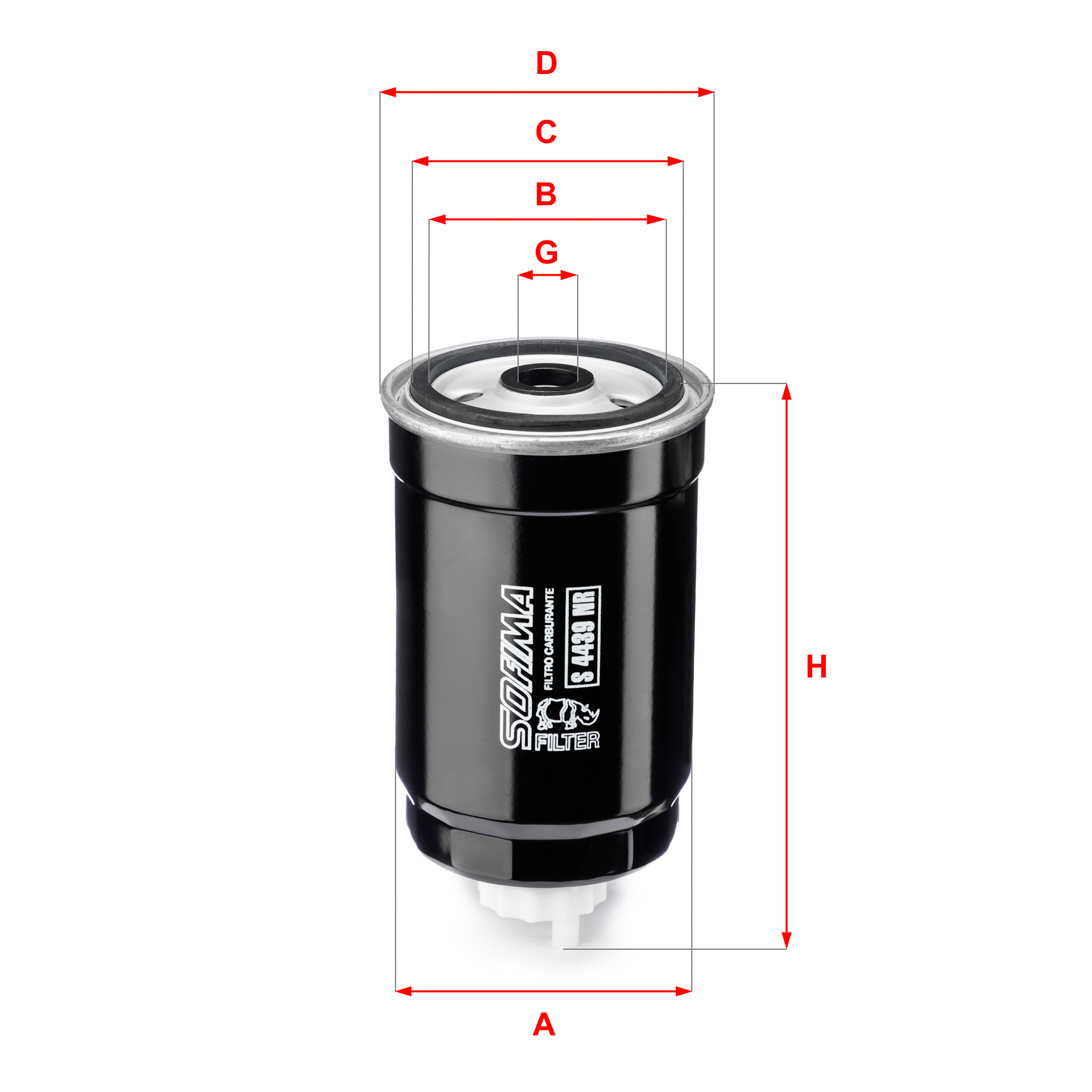 Sofima Fuel Filter S4439NR [PM381012]