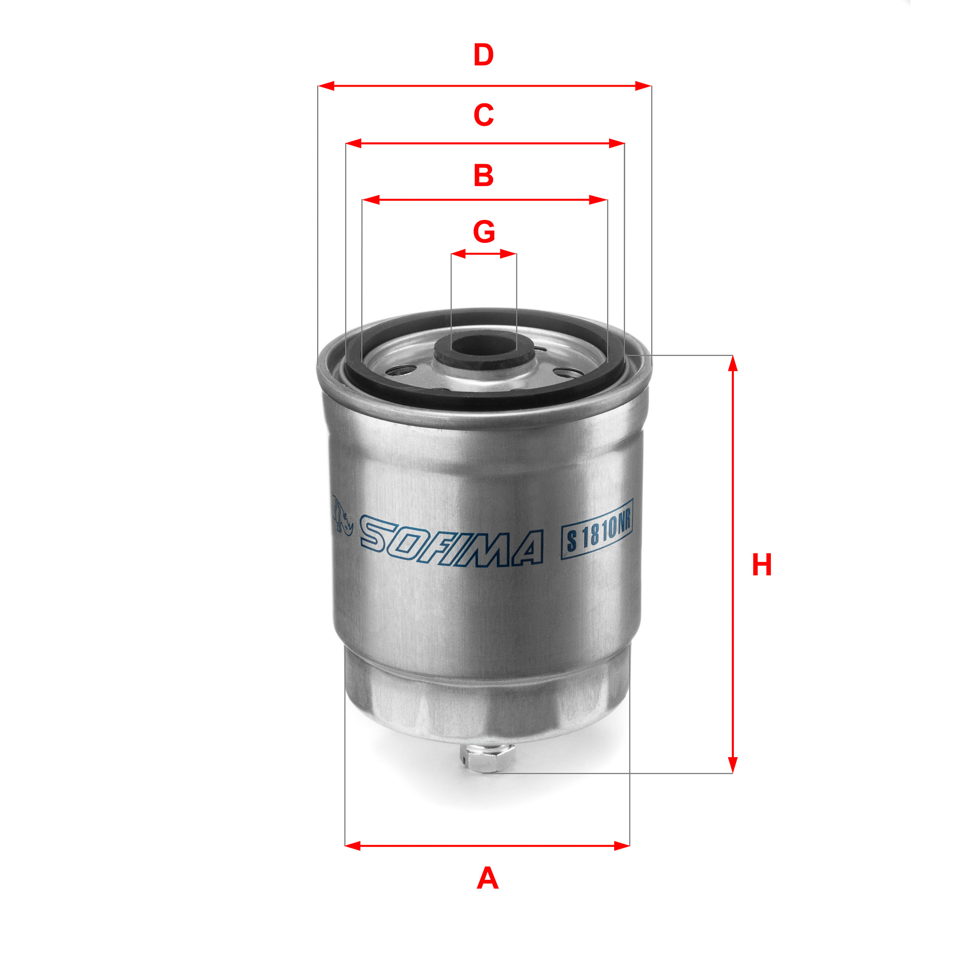 Sofima Fuel Filter S1810NR [PM380990]