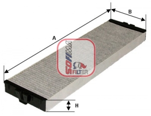 Sofima Pollen / Cabin Filter S4157CA [PM380607]