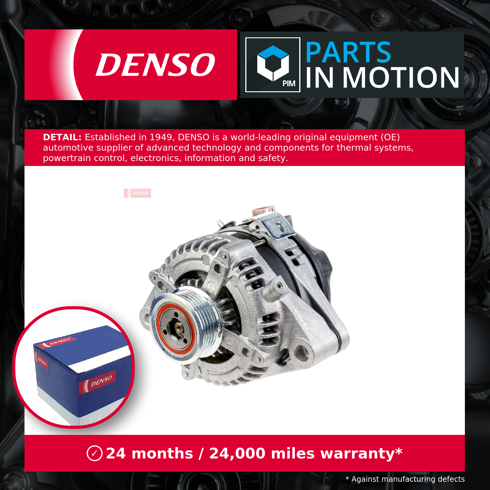 Fits DENSO DAN945 ALTERNATOR 12V 130A WITH AFP - Image 6