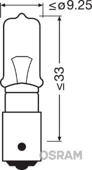 Osram 64138 (U10) 24v 21w Bay9s