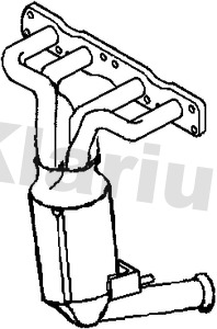 Klarius Catalytic Converter Type Approved 322736 [PM162633]
