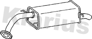 Klarius Exhaust Back / Rear Box DW28D [PM162335]