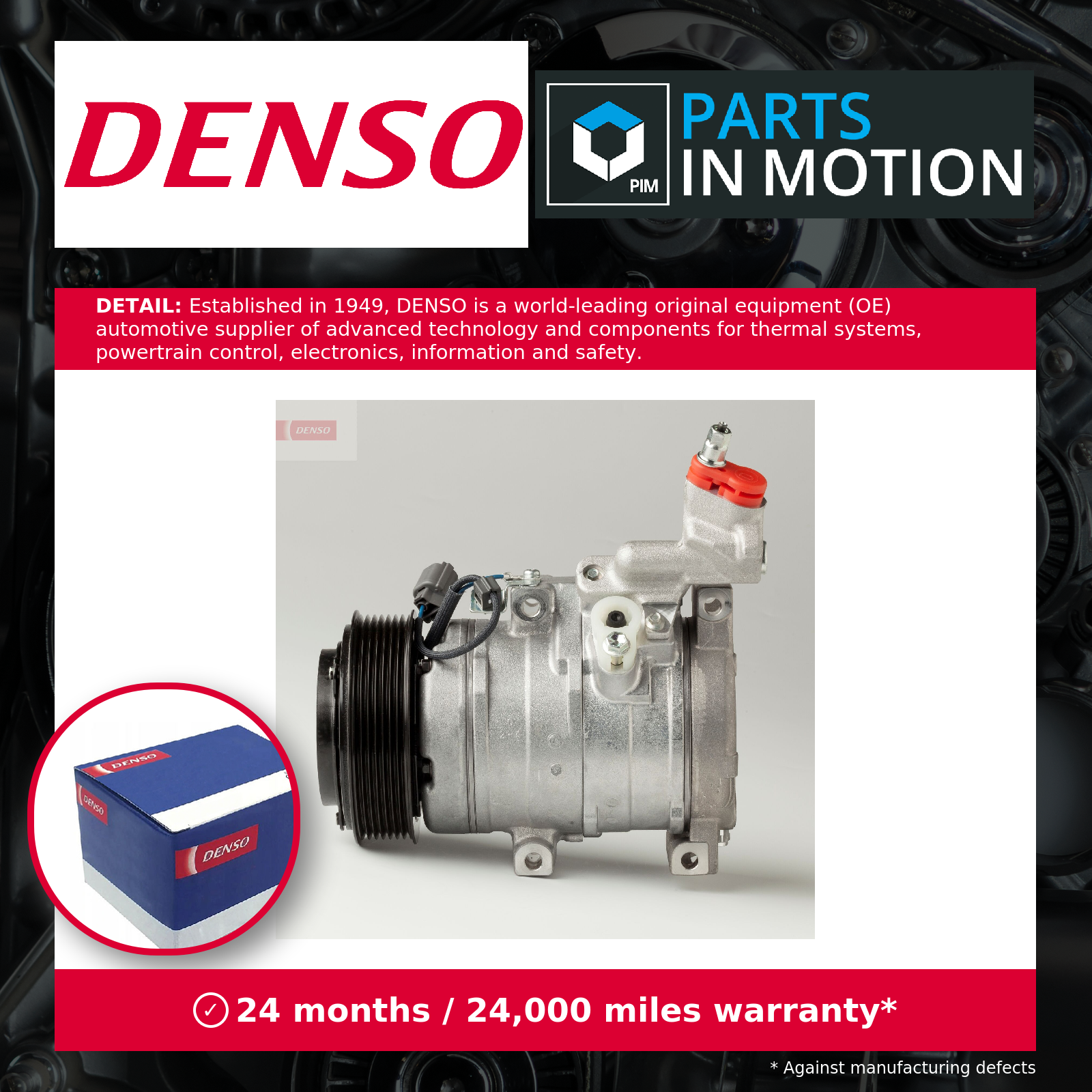 Denso Air Con Compressor DCP40003 [PM129366]