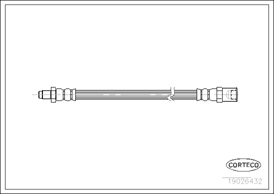 Corteco Brake Hose Front 19026432 [PM127955]