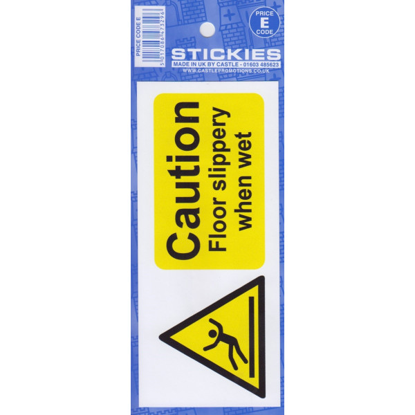 Castle V656 Caution Floor Slippery Sticker