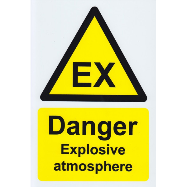 Castle SS060R Ex Danger Explosive Atmosphere Sign