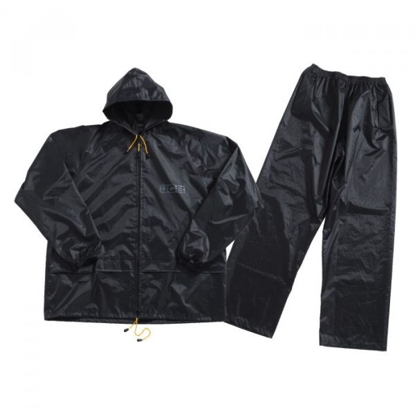 JCB Black Two-Piece Rainsuit Xl D+AA-XL [PM2356020]