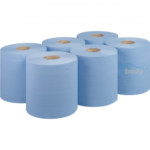 Body PLus Blue Centrefeed Rolls 2 Ply 100m X 170mm Pack Of 6 BDP00181