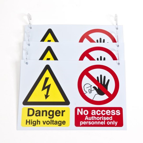 Prosol BCS3277 High Voltage Signs For Barrier Chain- 3 Pack