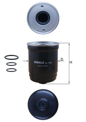 Mahle KL1193D Fuel Filter