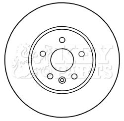 Key Parts 2x Brake Discs Pair Vented Front KBD5314 [PM1884284]