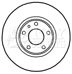 Key Parts 2x Brake Discs Pair Vented Front KBD4907 [PM1884253]