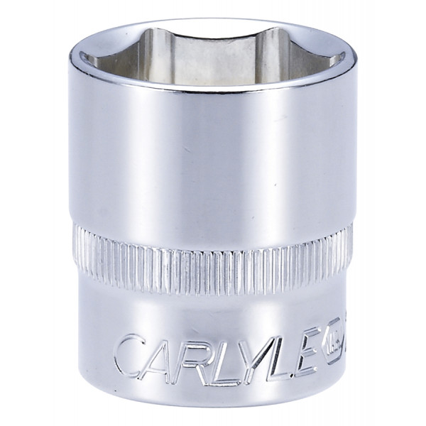 Carlyle S38021M 3/8dr 21mm 6pt Chrome Socket