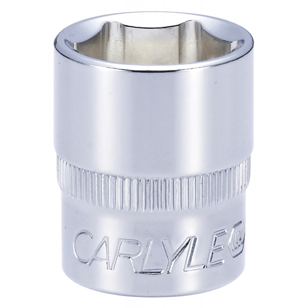 Carlyle S38018M 3/8dr 18mm 6pt Chrome Socket