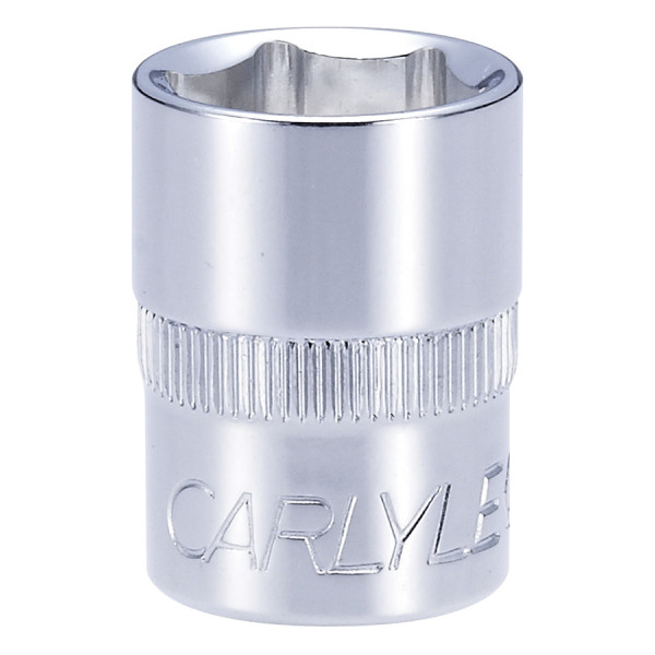 Carlyle S38015M 3/8dr 15mm 6pt Chrome Socket