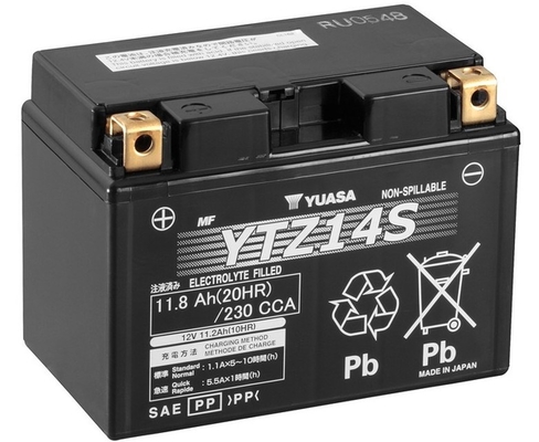 Yuasa YTZ14S AGM Motorcycle Battery