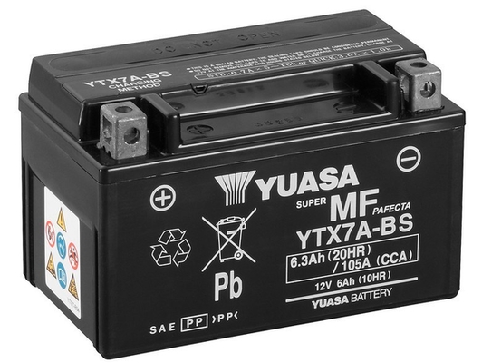 Yuasa YTX7A-BS AGM Motorcycle Battery