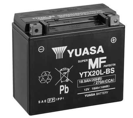 Yuasa YTX20L-BS AGM Motorcycle Battery