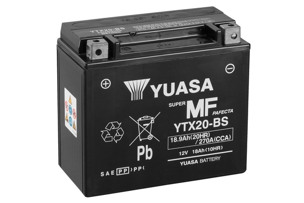 Yuasa YTX20-BS AGM Motorcycle Battery