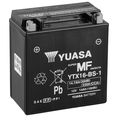 Yuasa YTX16-BS-1 AGM Motorcycle Battery