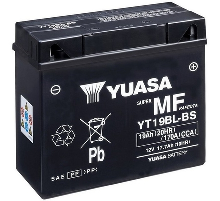 Yuasa YT19BL-BS AGM Motorcycle Battery