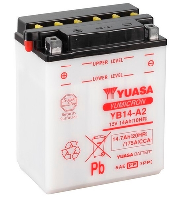 Yuasa YB14-A2 Motorcycle Battery