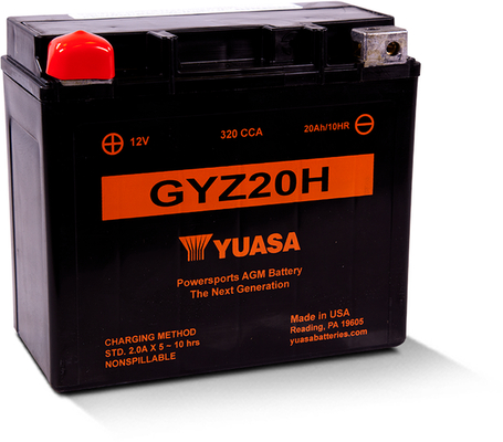 Yuasa GYZ20H AGM Motorcycle Battery