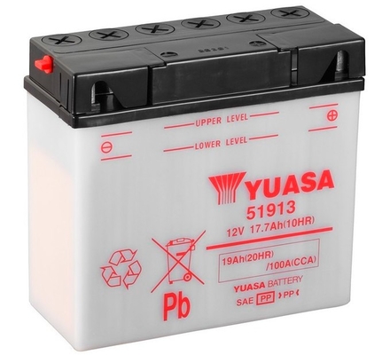 Yuasa 51913 Motorcycle Battery